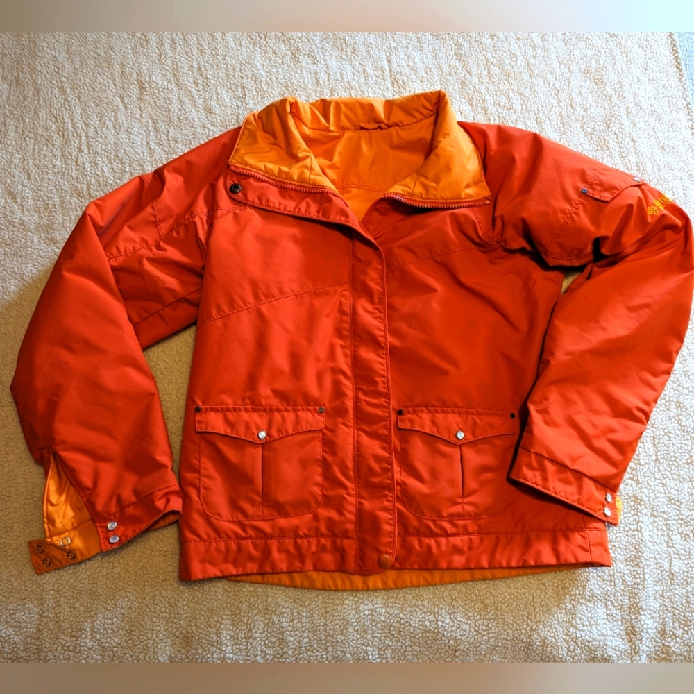 Limited Edition Western Columbia Reversible jacket  pearl snap accents S